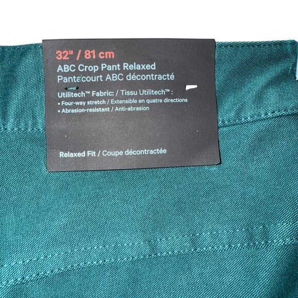 Lululemon ABC Cropped Pants Sz 32 Utilitech Fabric Relaxed Casual Preppy - Picture 8 of 9